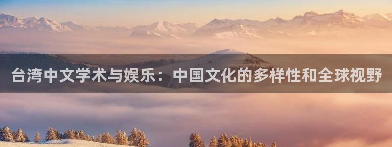 极悦代理22032：台湾中文学术与娱乐：中国文化的多样性和全球视野